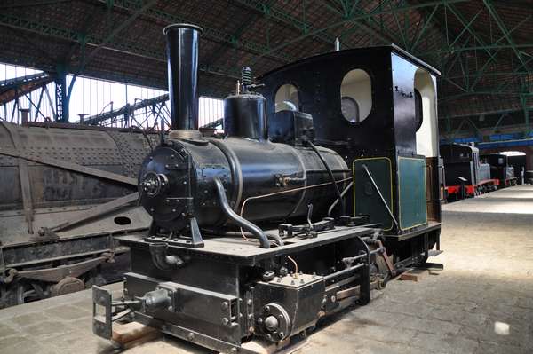 An old locomotive at Peñarroya-Pueblonuevo
